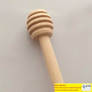 Honey Stir Bar Mixing Handle Jar Spoon Practical 1Pc Wood Dipper Honey Long Stick Supplies Honey Kitchen Tools Mini Wooden Stick
