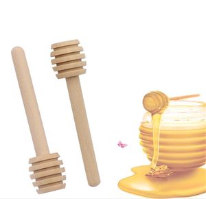 Honing Roer Bar Mengen Handvat Jar Lepel Praktische 1Pc Houten Dipper Lange Sticks Levert Honing Keuken Gereedschap Mini houten Stok JL1420