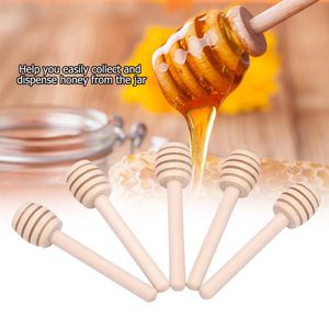 Honing roer balk menggreep pot jar lepel praktisch gereedschap 1 pc houten dipper lange sticks benodigdheden leveranciers keukengereedschap mini houten stick