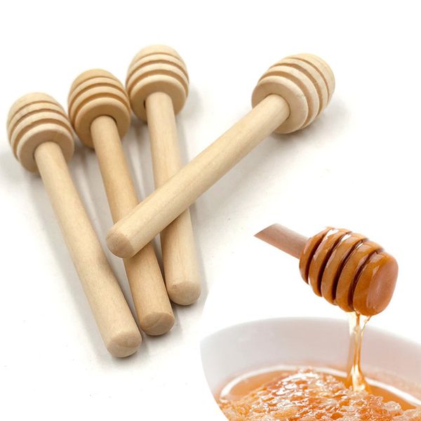 Honey Swear Bar Mélangez la poignée Potté Poon Spoon Wood Stick Sticks Supplies Honeys Honeys Kitchen Tools