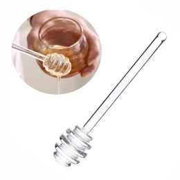 Honing Roerstokje Glazen Lepels Dipper Siroop Dispenser Sticks Creatieve Koffie Jam Mengbenodigdheden Voor Pot LL