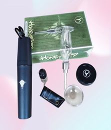 Honeybird Glazen Dab Kit Roken Stropijp met 510 Draad Kwarts Titanium Keramische Nageltips Beschikbaar Dabber Verwarming Rig 1 Stuks Sal3041300