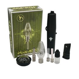 Honeybird Verre Dab Kit Fumer Tuyau De Paille avec 510 Fil Quartz Titane Céramique Ongles Conseils Disponible Dabber Chauffage Rig 1 Pcs Vente