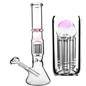 Waterpijpen met rechte buis Waterpijpen Glazen waskolf Heady Dab Rigs IJsbeker bong Downstem Perc