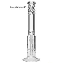 Narguilés Honeycomb Bongs avec Grace " Suzy " Ice-catchs Pipe à eau 17,5 " WaterBongs en verre transparent pour fumer