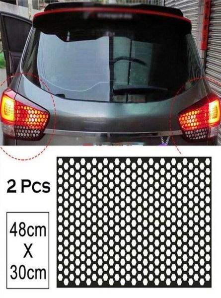 Sticker de voiture en nid d'abeille Vinyle Couvre-décalcomanie décorative Couvercle pour les décalcomanies de moto arrière de la voiture DIY Universal 4830CM7898910