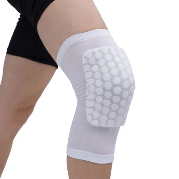 Honeycomb Gnee Pads Basketball Sport Kneepad Volleyball Knee Protector Soutien Soutien des jambes de compression de football pour enfants adultes 11 ll