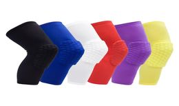 Chaussette en nid d'abeille Sport sécurité basket-ball Sport genouillère rembourrée genouillère Compression genouillère protecteur genouillères 4756033