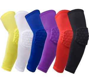 Honeycomb Sports Elbow Cycling Arm Sleeves UV Sun Protection Cover for Sports Golf Fishing Running Elbow Arm Warmers Bicycle Fitness Arm Gua