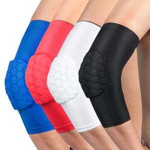 Honingraat sport elleboog ondersteuning training brace beschermende versnelling elastische arm mouw bandage pads basketbal volleybal