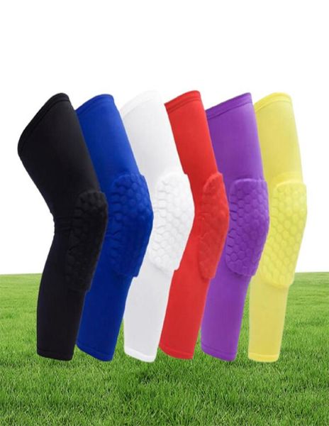 Honeycomb Sports Safety Cintas de voleibol Baloncesto almohadilla de la rodilla de la rodilla Calcetines Wraps Accesorios de moda de Protección de Brace Single P9038568