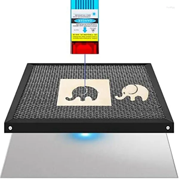 Panneau de travail en nid d'abeille avec plaque en aluminium pour CO2 ou diode Machine de coupe laser-graveur à diode