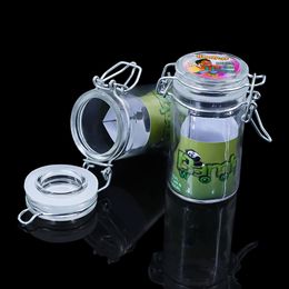 honeypuff 85 mm Smoking Glass Storage Container Stash Jar Vacuum Seal Box Bottle Waterproof Airtight for Tobacco Storage