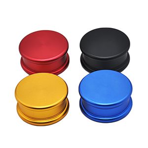 Honeypuff nieuwigheid metalen slijpmachines kruid cnc aluminium kruid molen 53mm blad tanden zwart rood blauw aangepast logo