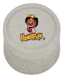 Molinillo de hierbas de plástico Honeypuff, accesorios para fumar, 2 capas, molinillos multicolores degradables, 405663mm, tres tamaños 8351567
