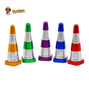 Honeypuff Premium Aluminium Smoking Pipe Traffic Cone Shape 60mm Metalen Kom Pijp voor Herb Tabak Roken Accessoires