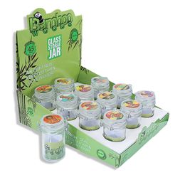 Honeypuff Roken Glas Stash Jar voor Dry Herb Tobacco Storage Ordor Proof Airtight Smoking Shop Accessoire Groothandel