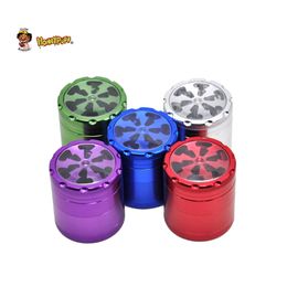 Honeypuff Thunder Style 4 Pieces Metalen Tobacco Grinder Dia 40mm Aluminium Spice Herb Crusher Sharp CNC Tanden Miller Accessoires