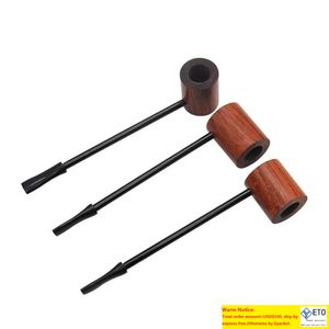 HoneyPuff vente en gros 150 MM Mini main bois de santal métal fumer tuyau en bois fumer Portable tuyau en bois avec du tabac