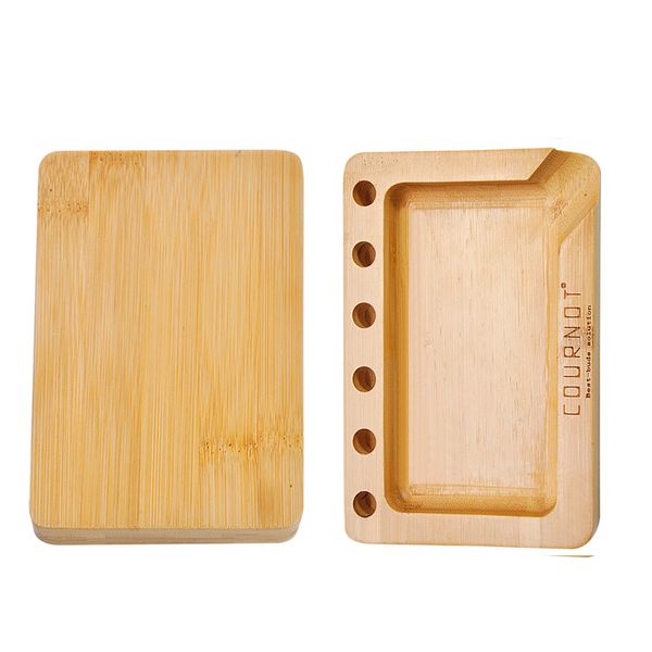 HONEYPUFF Plateau À Rouler En Bois Fait À La Main À Trois Angles Plateau À Rouler En Bois Pour Machine À Rouler Tabac Fumer Accessoires Plaque Broyeur Plateau