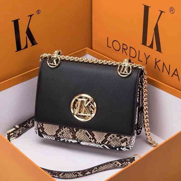 Hong Kong Niche serpent chaîne petit sac 2021 nouveau cuir femmes polyvalent Style étranger une épaule messager main