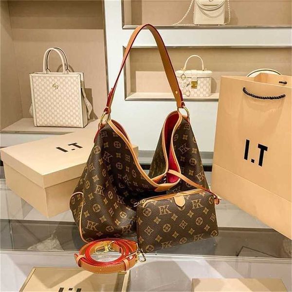 Fourre-tout de Hong Kong pour femmes, nouvelle collection automne et hiver 2023, en cuir véritable, capacité de banlieue, une épaule, grand sous les bras, sac d'âge moyen, P23