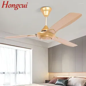 Hongcui nordique sans lumières ventilateur de plafond minimum moderne lims salon chambre à coucher
