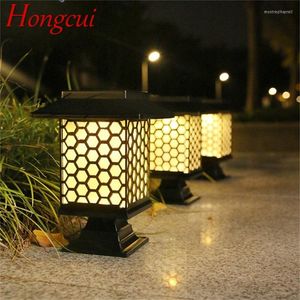 Hongcui Outdoor Solar Lawn Lights Waterproof LED Gardenlamp Huisdecoratief voor binnenlandse landschap