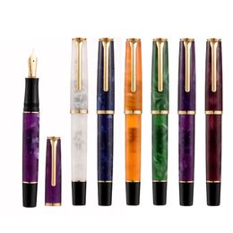 Hongdian N12 Fountain Pen Ef F Nib High-End Beautiful Acryl Gift Pen For Students Piston Inking School Office Writing Supplies 240409