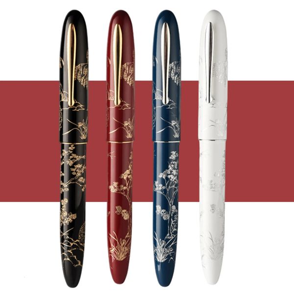 Hongdian N23 stylo plume lapin année limitée étudiants haut de gamme fournitures de bureau d'affaires or sculpture stylos d'écriture 240219