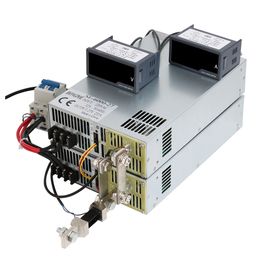 Hongpoe 6000W 222A 27V Fuente de alimentación 27V 0-27V AC-DC AC-DC Alta potencia PSU 0-5V Control de señal analógica SE-6000-27 110VAC/220VAC Entrada