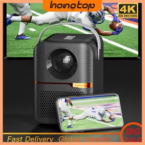 HONGTOP P10 Global Version Smart TV WIFI Home Beamer-projector 1080P Android-projector 4GB 64GB Elektrische Focus Draagbare projector 240112