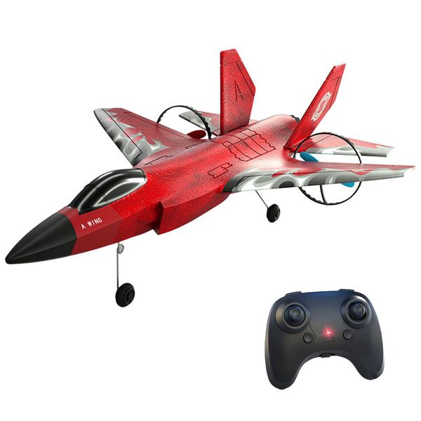 Hongwang HW39 F35 2.4G 2.5Ch mousse Air Land jouant avec LED RC Airplane RC Airplane Outdoor Flying Toys Control Fighter RC Fixed