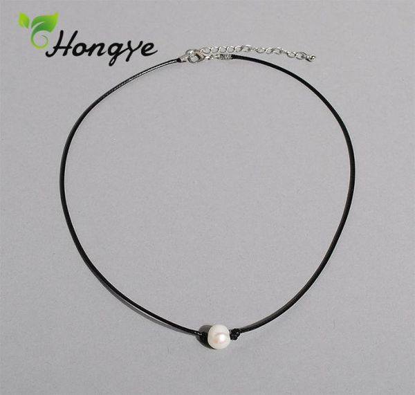 Hongye-collares de perlas naturales baratos para mujer, cadena de cuerda, accesorios para Collar, colgante de perlas femeninas, 2076536