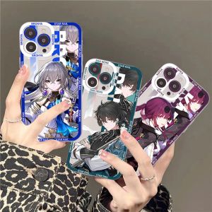 Honkai Star Rail Blade Jing Yuan Gepard Téléphone Case pour iPhone 11 12 13 14 MINI PRO MAX XR XS XS TPU ENCI