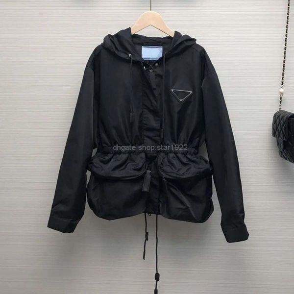 À capuche High Stree Femmes Designer Vestes Veste de mode Manteaux avec lettres PA originales Badge Casual Hommes Femmes Coupe-vent Manteau Vêtements Hip Hop Streetwear