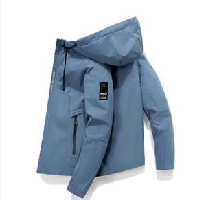 Veste à capuche pour hommes Bomber coupe-vent pour hommes manteaux à fermeture éclair printemps automne veste Cargo mince vêtements de sport décontractés