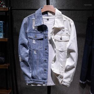 Sudaderas con capucha para hombre Denim Streetwer Cowboy Hop Jeans Abrigos Chaqueta para hombre Moda Hombres rasgados Ropa de moda para la cadera Jac Sudaderas con capucha para hombres Sudaderas