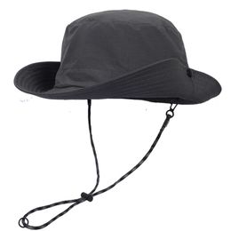 Chapeau Sombrero à capuche hommes femmes été stockable Camping pêcheur pare-soleil randonnée imperméable voyage en plein air alpinisme casquette de poisson grand Style