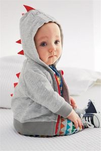 hooded sweater fashion Kids tops jackets autumn boys coat dinosaur shape baby boy Outwear clothing A08