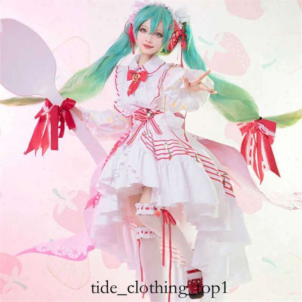 Sweat à capuche Anime Costumes Kawaii Hatsunes Miku 15e anniversaire Cosplay vient vêtements Miku15th COS rose princesse Lolita robe Halloween fête pour femmes thème savoureux 40