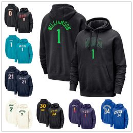 Hoodie Antetokounmpo Curry Brown Lillard Morant Williamson Durant James Embiid Jokic Booker Butler Ball Thompson BBCCAAB