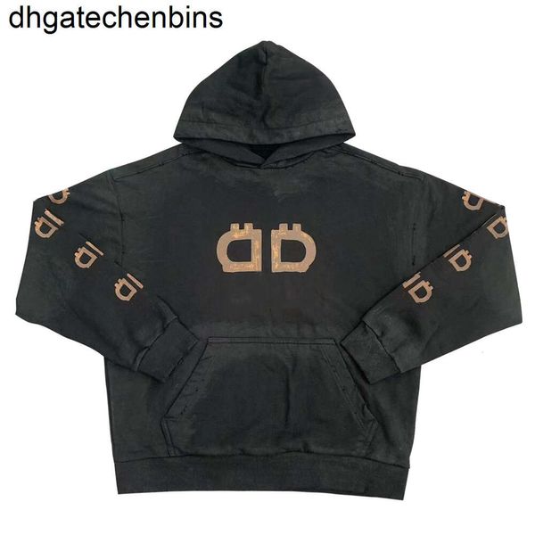 Sweat à capuche Balencigs Classic Prillets Sweates Fashion Mens Designer Mens Hoody High Quality 23SS High Edition B Home Bitcoin Double B Spray direct imprimé wo QCC8