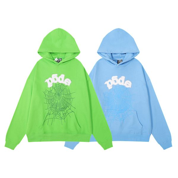 Sweat à capuche bleu araignée sweat à capuche Young Thug sp5der sweat à capuche survêtement 555555 hommes femmes veste web sweat-shirt Spider 555 pantalon à capuche araignée