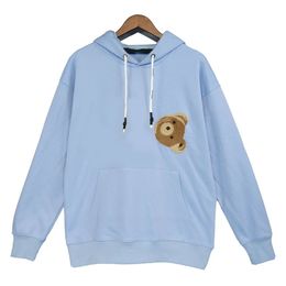 Sudadera con capucha Sudaderas con capucha de diseñador Hombres Mujeres Chaqueta de calle Palmeras de lujo Patrón de oso Sudadera con capucha para mujer Sudaderas con estampado de camuflaje azul para hombre 42 colores Ropa para mujer