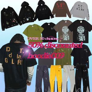 Galerías Camiseta Camiseta Camisas de diseñador Sudadera con capucha Pantalones deportivos para hombre Pantalones acampanados con estampado de letras manchadas Ropa para parejas