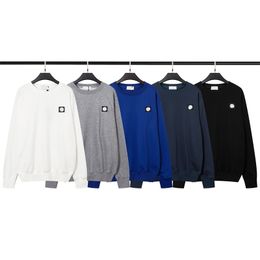 Kapuzenpullover, Designer-Sweatshirt, Herren-Kapuzenpullover, Stein, Damen-T-Shirt, Buchstaben-Druck-Design, langärmelig, rund, lockerer Pullover, weiß, grau, Baumwolle, Streetwear-Kleidung, Größe M-XXL