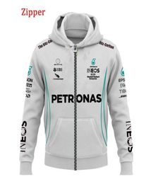 Sweat à capuche pour Team Keto 2023 Petronas Motorsport Sweat-shirt à fermeture éclair de la saison décontractée Spring Men039s Vestes CO9178420