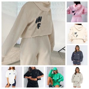 Hoodie Hoge kwaliteit Designer Dames Mode -tracksetsets voor outfits Hoodies Print Two Pally Hooded Tracksuits Pullovers Set Sporty Pants Women