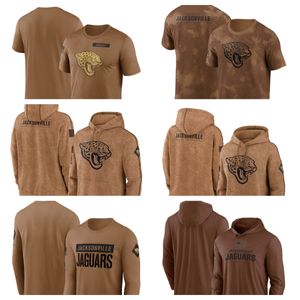 Hoodie Jacksonville''Jaguars''Men Dames Jeugd''Bruin 2023 Salute To Service Club Pullover Hoodie